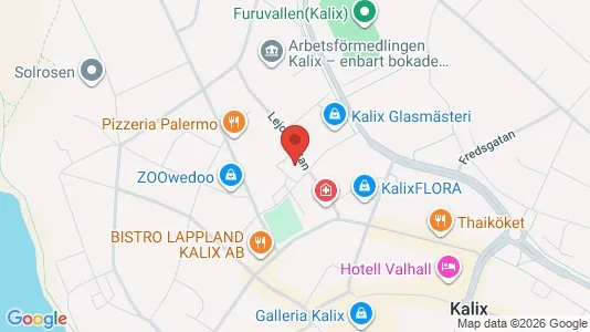 Lägenheter att hyra i Kalix - kort over placeringen