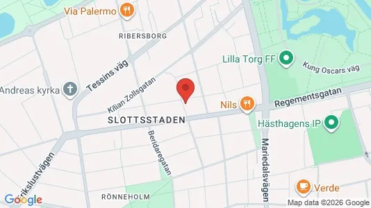 Lägenheter till salu i Malmö Centrum - kort over placeringen