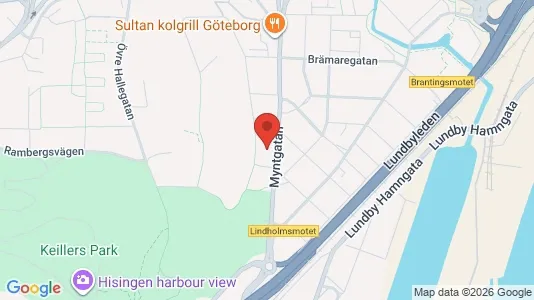 Lägenheter till salu i Lundby - kort over placeringen