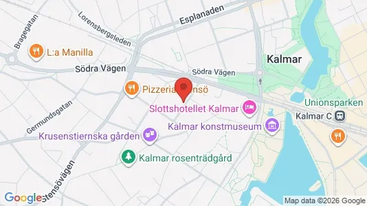 Lägenheter till salu i Kalmar - kort over placeringen