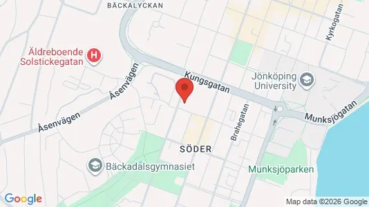 Lägenheter till salu i Jönköping - kort over placeringen
