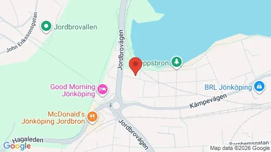 Lägenheter till salu i Jönköping - kort over placeringen