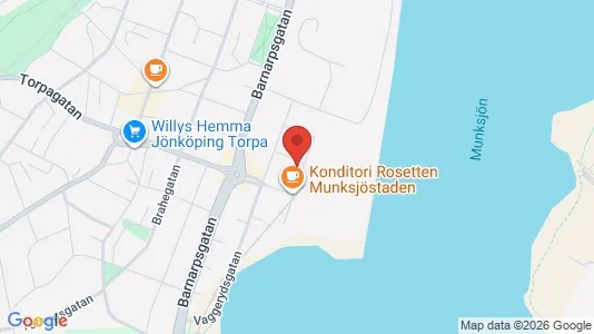 Lägenheter till salu i Jönköping - kort over placeringen