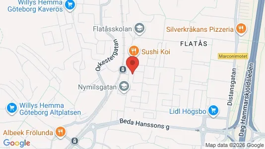 Lägenheter till salu i Askim-Frölunda-Högsbo - kort over placeringen