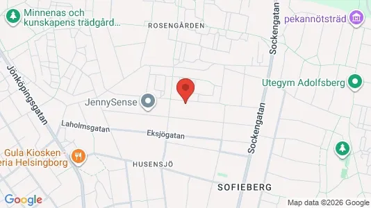 Lägenheter till salu i Helsingborg - kort over placeringen