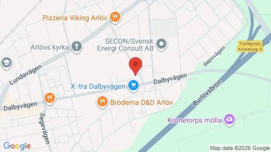 Lägenheter att hyra i Burlöv - kort over placeringen