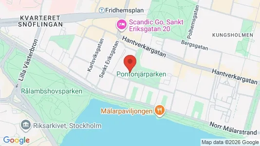 Lägenheter att hyra i Kungsholmen - kort over placeringen