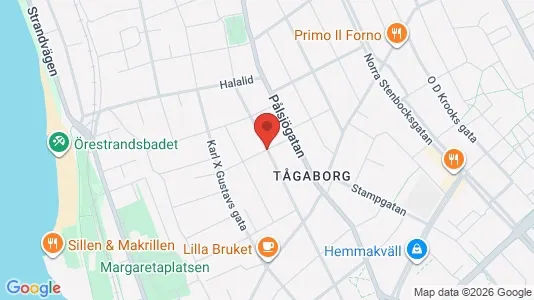 Lägenheter att hyra i Helsingborg - kort over placeringen