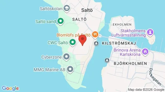 Bostadsrätter till salu i Karlskrona - kort over placeringen