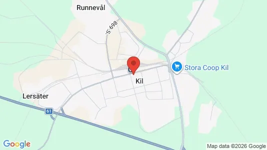 Hus till salu i Kil - kort over placeringen