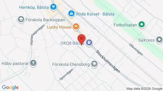 Bostadsrätter till salu i Håbo - kort over placeringen