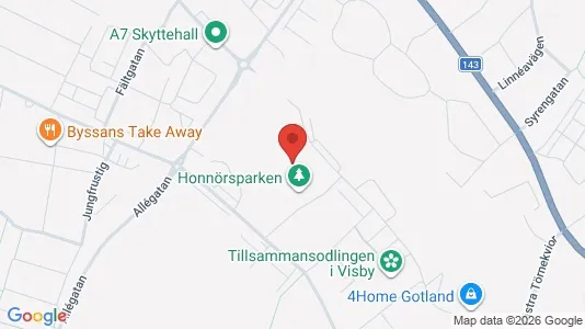 Bostadsrätter till salu i Gotland - kort over placeringen