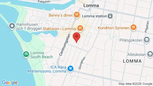 Lägenheter till salu i Lomma - kort over placeringen