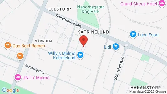 Lägenheter att hyra i Malmö Centrum - kort over placeringen