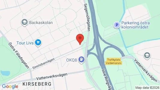 Lägenheter att hyra i Kirseberg - kort over placeringen