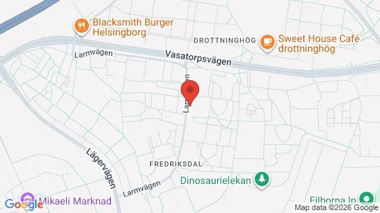 Lägenheter att hyra i Helsingborg - kort over placeringen