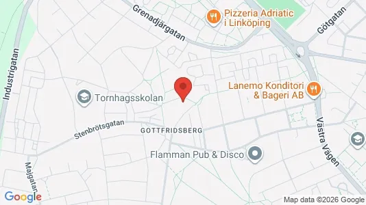 Bostadsrätter till salu i Linköping - kort over placeringen