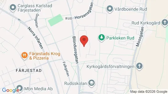 Bostadsrätter till salu i Karlstad - kort over placeringen