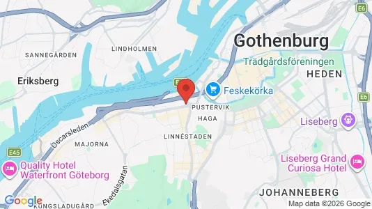 Lägenheter till salu i Göteborg Centrum - kort over placeringen