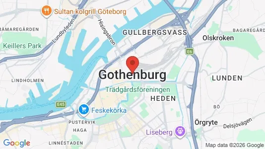Lägenheter att hyra i Göteborg Östra - kort over placeringen