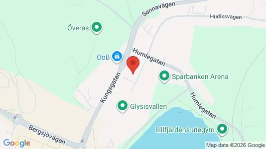 Lägenheter till salu i Hudiksvall - kort over placeringen