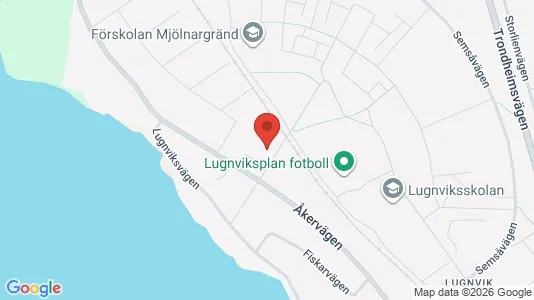 Lägenheter till salu i Östersund - kort over placeringen