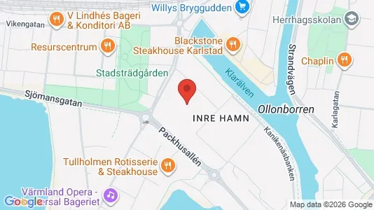 Lägenheter till salu i Karlstad - kort over placeringen