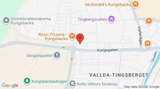 Lägenheter till salu i Kungsbacka - kort over placeringen
