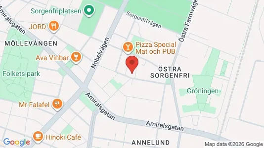 Lägenheter till salu i Malmö Centrum - kort over placeringen