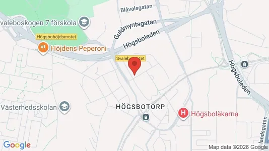 Lägenheter till salu i Majorna-Linné - kort over placeringen