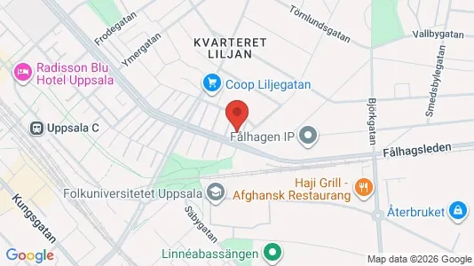 Lägenheter till salu i Uppsala - kort over placeringen