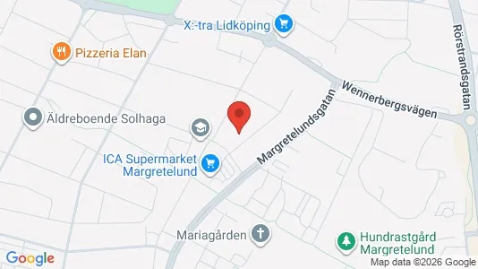 Lägenheter till salu i Lidköping - kort over placeringen