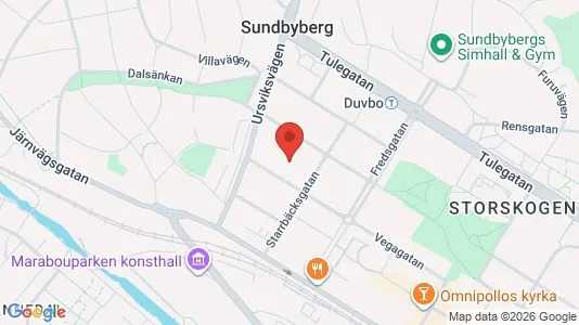 Lägenheter till salu i Sundbyberg - kort over placeringen