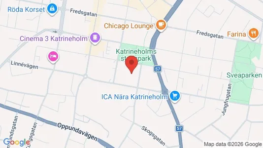 Lägenheter att hyra i Katrineholm - kort over placeringen