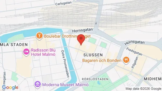 Lägenheter att hyra i Malmö Centrum - kort over placeringen