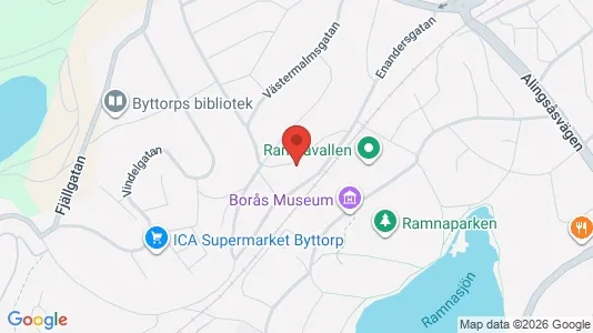 Lägenheter att hyra i Borås - kort over placeringen