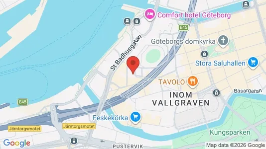 Bostadsrätter till salu i Göteborg Centrum - kort over placeringen