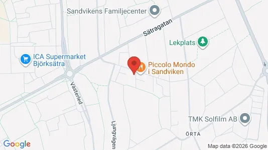 Bostadsrätter till salu i Sandviken - kort over placeringen