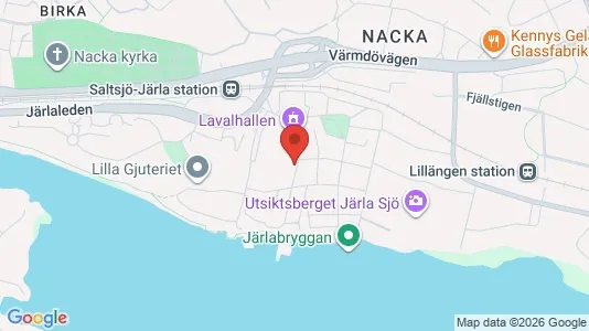 Lägenheter till salu i Nacka - kort over placeringen