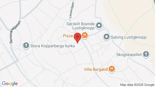 Bostadsrätter till salu i Falun - kort over placeringen