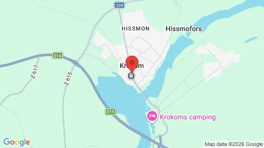 Lägenheter till salu i Krokom - kort over placeringen
