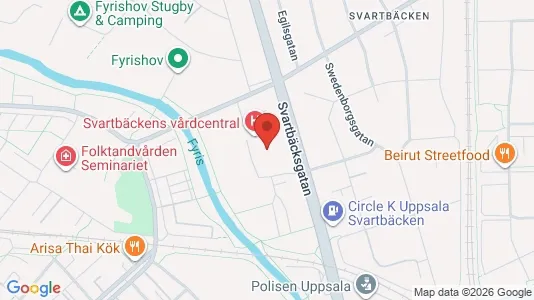 Lägenheter att hyra i Uppsala - kort over placeringen
