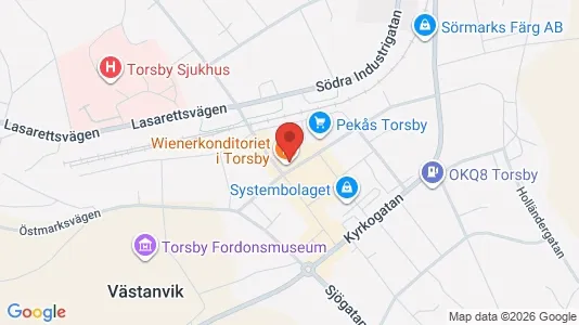 Lägenheter att hyra i Torsby - kort over placeringen