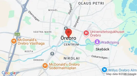 Fritidshus till salu i Örebro - kort over placeringen