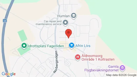 Lägenheter att hyra i Fagersta - kort over placeringen
