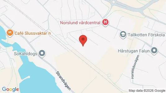 Lägenheter att hyra i Falun - kort over placeringen