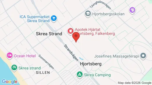 Lägenheter att hyra i Falkenberg - kort over placeringen