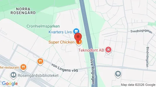 Lägenheter att hyra i Rosengård - kort over placeringen
