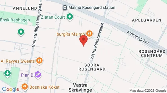 Lägenheter att hyra i Rosengård - kort over placeringen