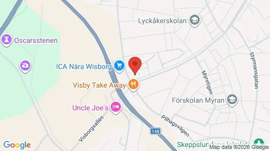 Lägenheter att hyra i Gotland - kort over placeringen